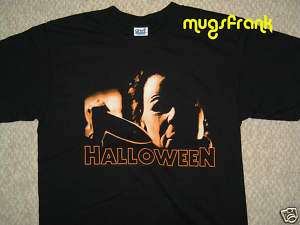 New Michael Myers Halloween Movie Holding Knife T Shirt  
