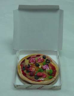 Dollhouse Miniature Fimo Food 1.25 (3 cm) Pizza #Z101  
