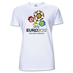  hidden UEFA Euro 2012 Womens T Shirt (White) Sports 