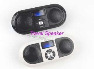 Portable Travel Speaker U Disk SD TF Radio  Music Player W/ Display 
