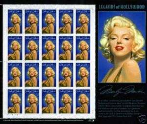 Marilyn Monroe pane 20 x 32 cent U.S. postage Stamps  