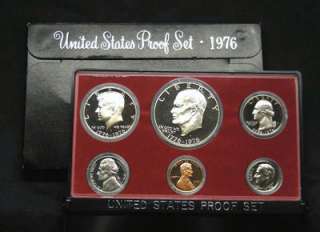 1976 United States Proof Set   In Original Box (6 Coins)  