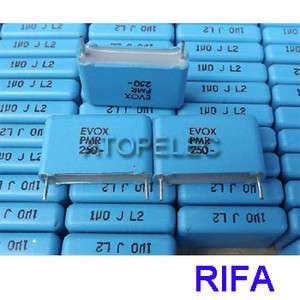 10pcs RIFA EVOX PMR Film Capacitors 1uF/250V 105  