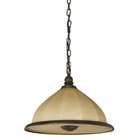   FAP126RBSCT Faceted Blown Glass Chain Pendant, Oil Rubbed Bronze