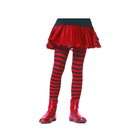 goal includes tights striped black red child tights material is made 