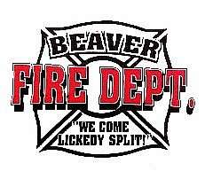 XL. Beaver Fire Dept. Fireman T Shirt NEW FreeSHIP  