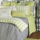   Home Aragon 11 Piece Comforter Set in Gray / Lime Green   Size King