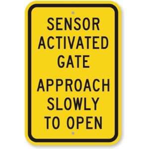 Sensor Activate Gate Approach Slowly To Open Fluorescent YellowGreen 