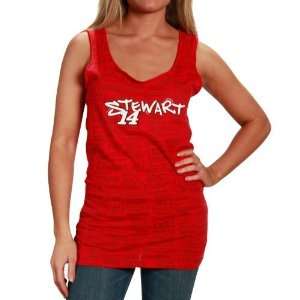   #14 Tony Stewart Ladies Red Speed Tank Top