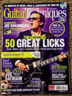 GUITAR TECHNIQUES + CD November 2011 50 GREAT LICKS Beatles JOE 