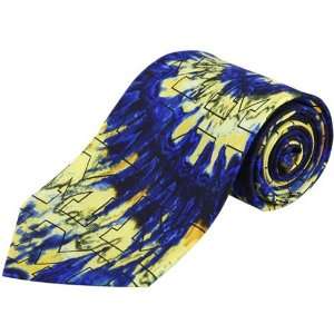   Wolverines NCAA Tie Dye Mens Tie (100% Silk)