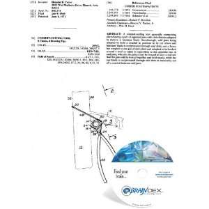  NEW Patent CD for CONDUIT CUTTING TOOL 