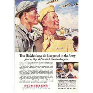  1944 WWII Ad Studebaker Tom Hinkles Boys do him proud in 
