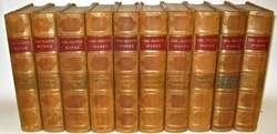 LEATHER Set;GEORGE ELIOTs Works Antique Library  