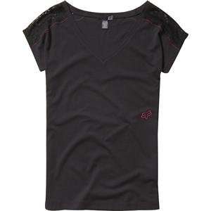  Fox Racing Womens Semi Gloss T Shirt   Large/Black 