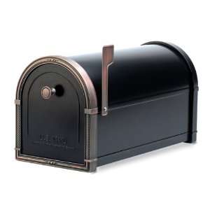  Mailboxes 5505BL Black with Antique Copper Trim Coronado Decorative 