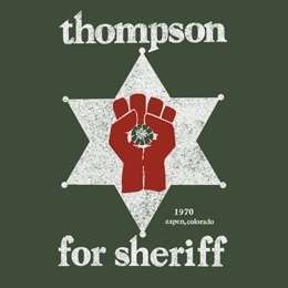   THOMPSON SHERIFF Fear Loathing GONZO Rum Diary Las Vegas T Shirt