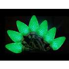 VCO Set of 25 Green LED Retro Style C7 Christmas Lights   Green Wire