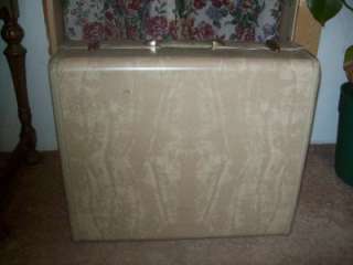Vintage Samsonite Marble Cream Suitcase  