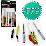   Tools 4 pc Electrical Circuit and Voltage Testing Kit 