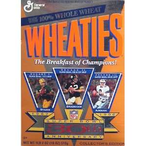 Super Bowl 30th Anniversary Wheaties Box  Sports 