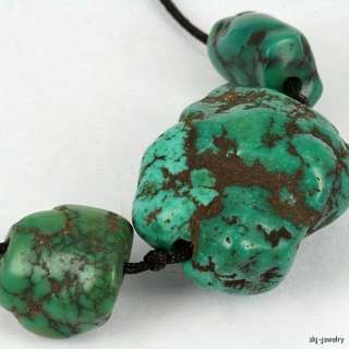 Old Tibetan Turquoise Beads   Natural Untreated  