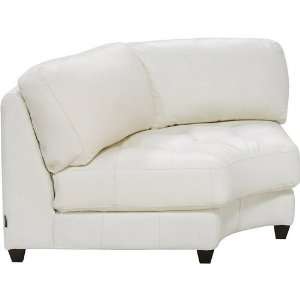 Zen Armless Single Seat Corner Wedge in White 