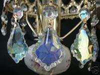 AB RAINBOW GLASS FRENCH CUT LAMP CHANDELIER PRISM 14  