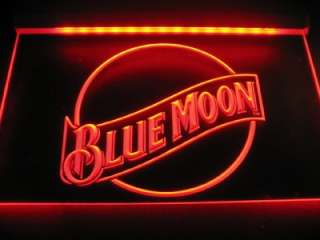Blue Moon Logo Beer Bar Pub Store Neon Light Sign LED Neon W2302 