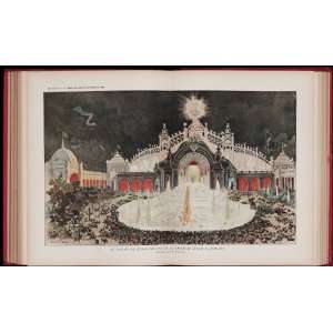   et le chateau  deau illumines. 1900 