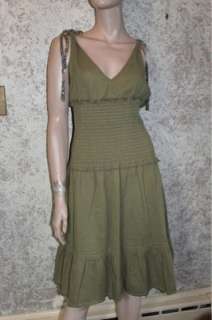 Free People Green Sleeveless Dress size 12   