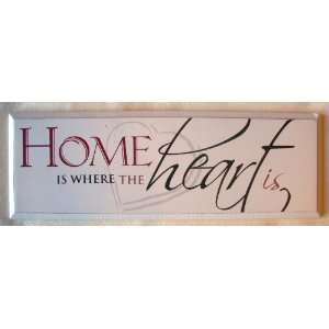   Home Is Where the Heart Is Wooden Plaque By Giftcraft