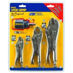 2077703 Vise Grip 3 Piece 10 Inch Straight, 7 Inch Curved, and 5 Inch 