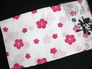 Tenugui Japanese Hand Towel Cloth 34x13 CHERRY BLOSSOM  