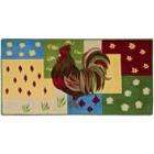 Whole Home Rooster Print Kitchen Rug 40 in. x 22 in. 
