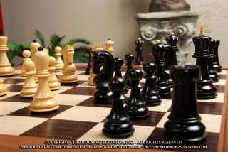 House of Staunton Zagreb 59 Chess Set   Ebony  