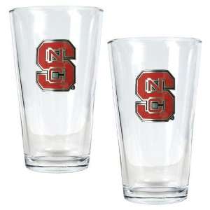  North Carolina State Wolfpack NCAA 2pc Pint Ale Glass Set 