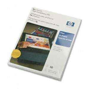 HP  Premium Inkjet Transparency Film, Letter, Clear, 50 