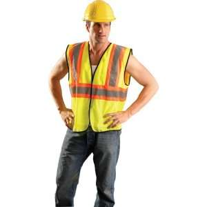  Safety Vest Value Two Tone mesh Yellow 4X/5X