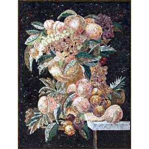  38x52 Fruits Stone Marble Mosaic Tile Wall Kitchen 