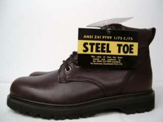 NEW MENS IRON AGE STEEL TOE WORK BOOTS SIZE 8.5 M  