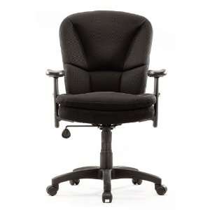  Sauder Gruga Task Chair with Arms Fabric in Black Office 