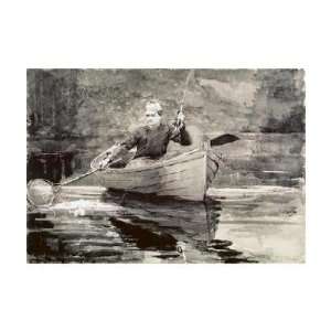  Winslow Homer   Fly Fishing, Saranac Giclee