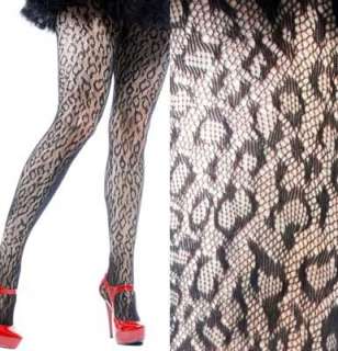 Lip Service Leopard Fishnet Tights Pantyhose Stockings  