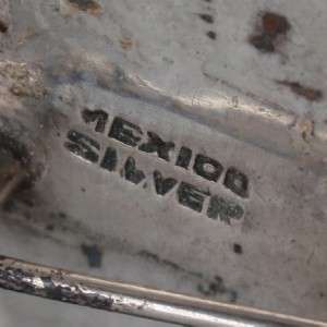Crab Pin Vintage Sterling Silver & Malachite Mexico  