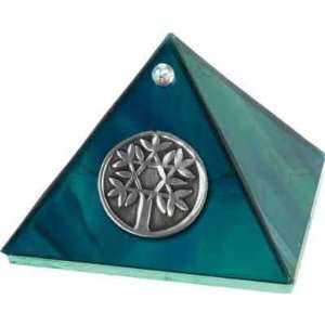  PYRAMID 4in   OC GLASS TREE OF LIFE