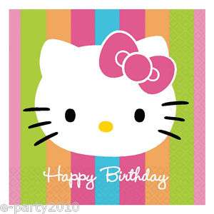 HELLO KITTY Birthday Party Supplies ~ Lunch NAPKINS 048419400530 