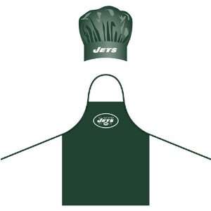  New York Jets NFL Barbeque Apron and Chefs Hat Sports 