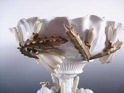 Exceptional German Porcelain Compote ~ Cherub Base  