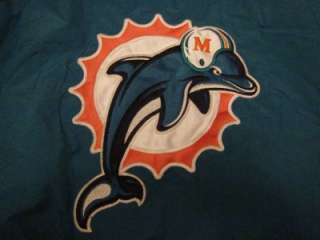   Retro Miami Dolphins NFL Football Fall & Winter Jacket Sz L  